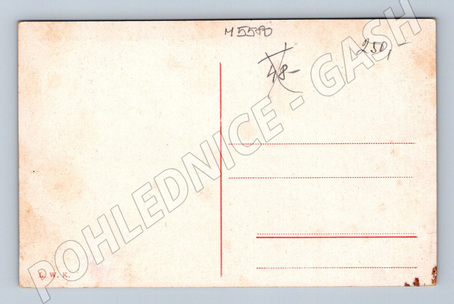 Postcard Karlovy Vary cafe Freundschaftssaal old (M5580)