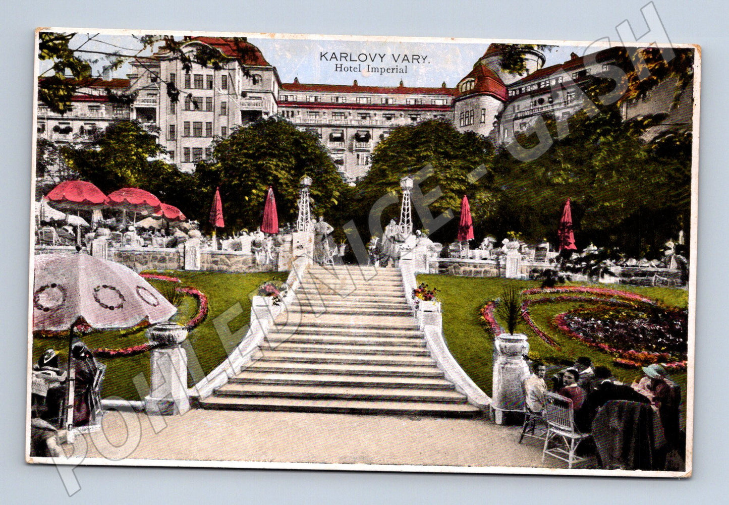 Postcard Karlovy Vary Hotel Imperial historical (M5581)