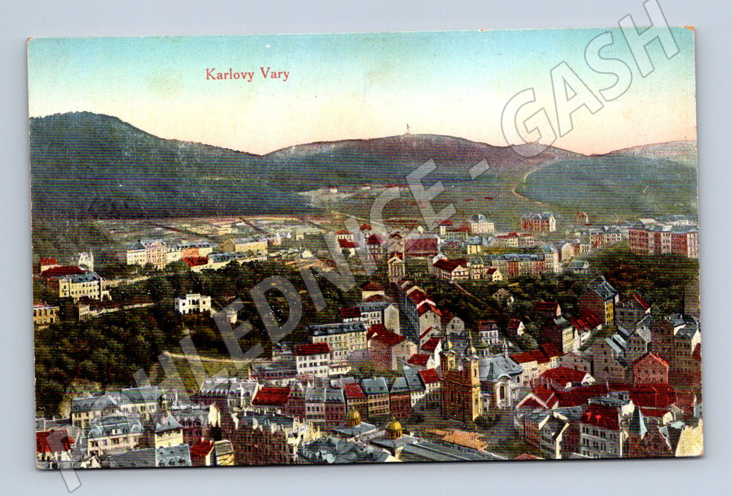 Postcard Karlovy Vary old historical (M5583)