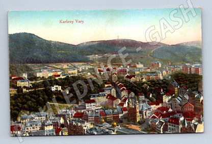 Postcard Karlovy Vary old historical (M5583)