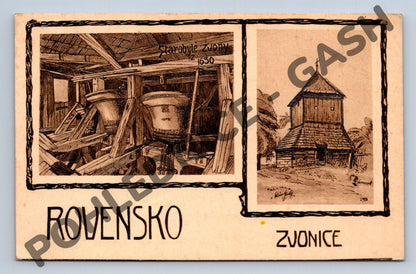 Pohlednice Rovensko starobylé zvonice (M559)