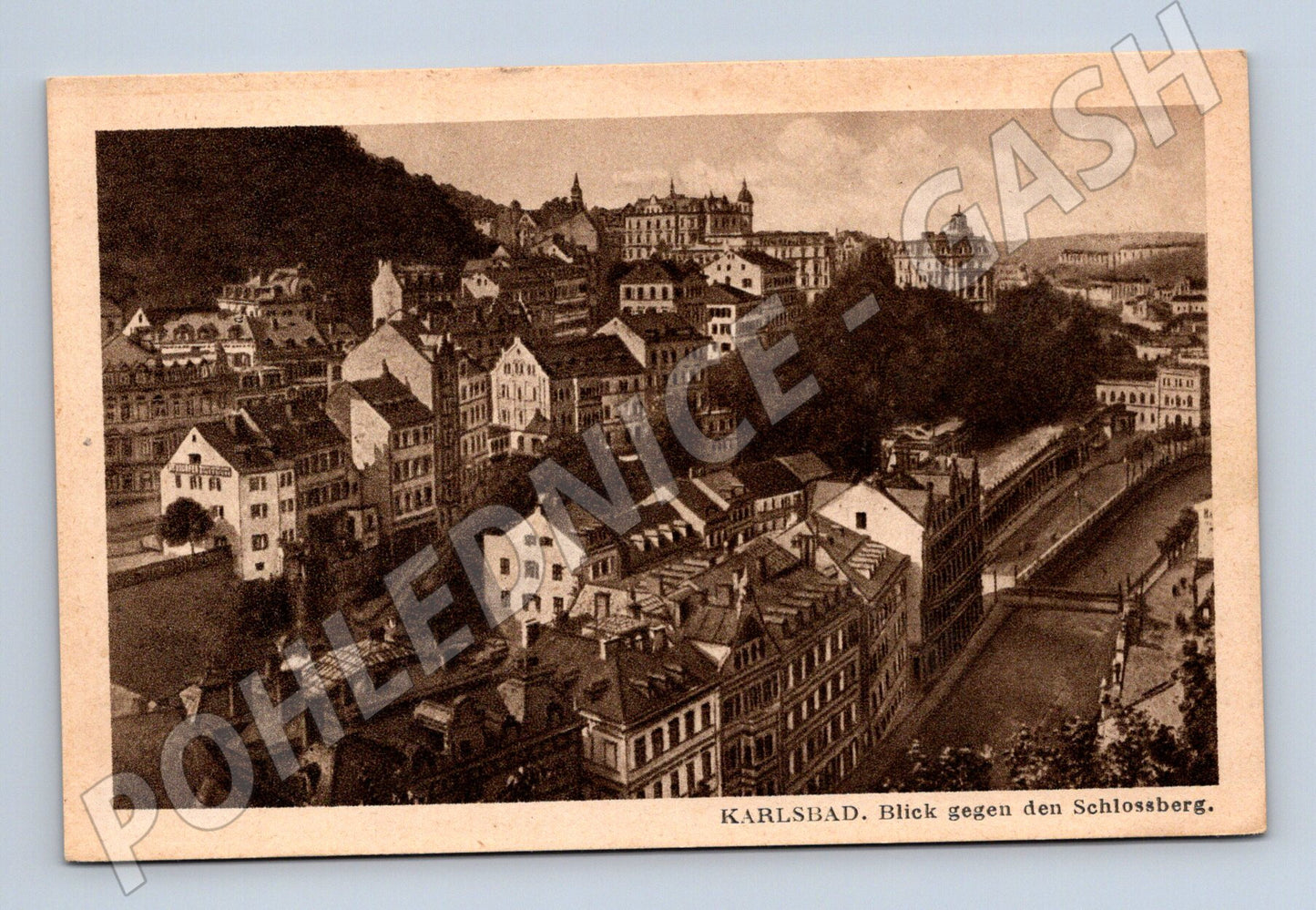 Postcard Karlovy Vary Schlossberg old (M5595)