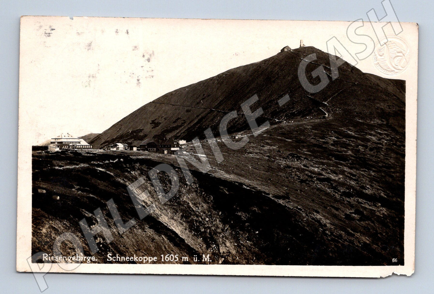 Postcard Sněžka 1605 Krkonoše historical (M5607)