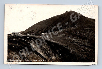Postcard Sněžka 1605 Krkonoše historical (M5607)