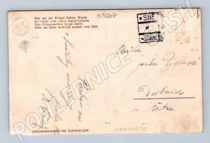 Postcard Sněžka 1605 Krkonoše historical (M5607)