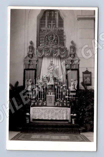 Postcard Pilsen church interior historical (M5612)