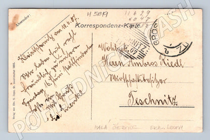 Postcard Klein Tschernitz Czech historical village (M5619)