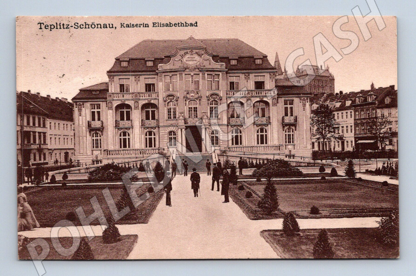 Pohlednice Teplitz Schönau Elisabethbad historická (M5620)