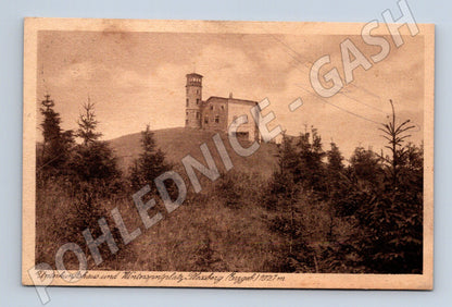 Postcard Plešivec tourist cottage historical (M5622)