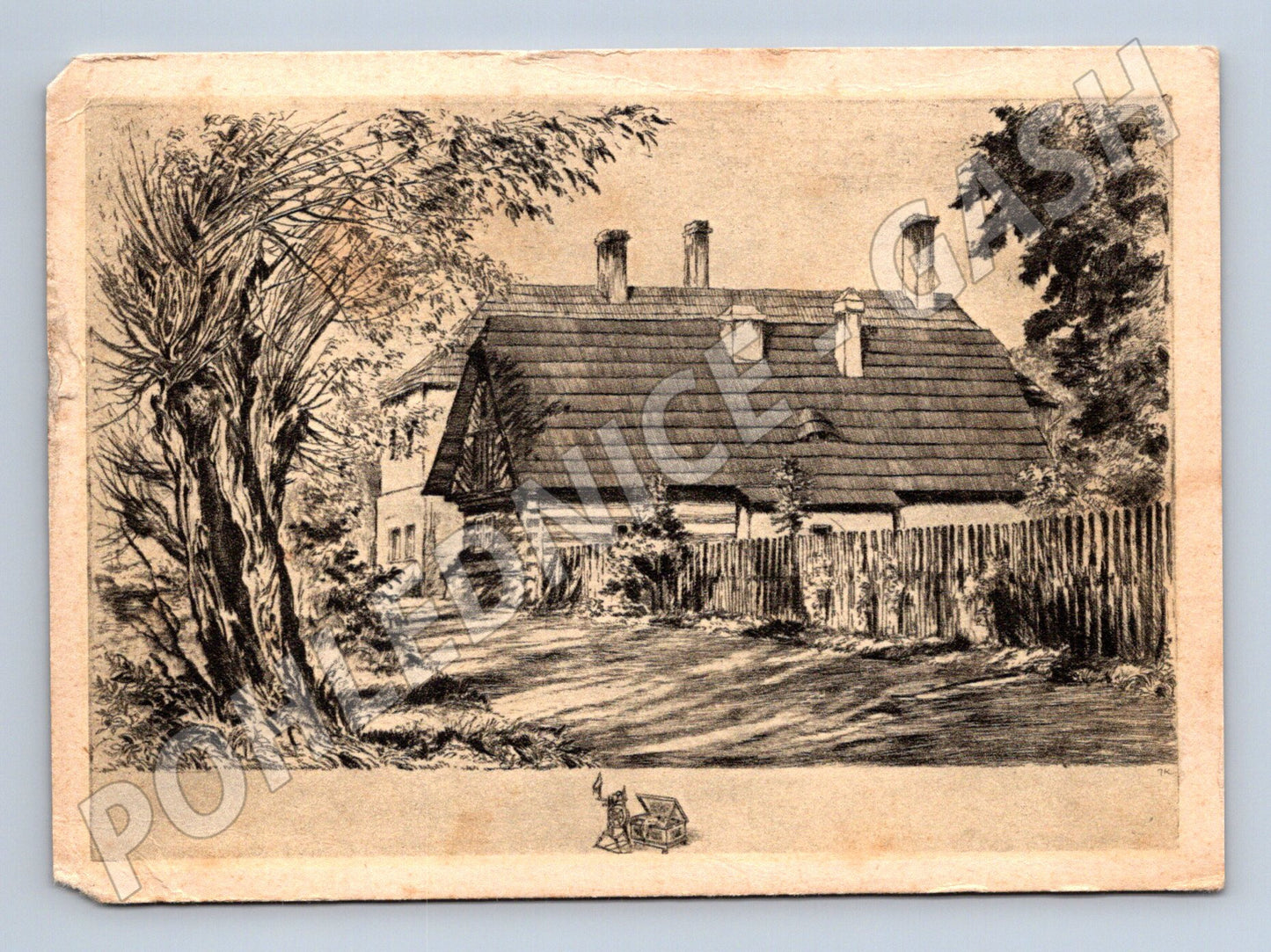 Postcard Old Bleach Jar Kovář historical (M5627)