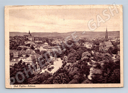 Postcard Teplice historical 1933 (M5632)