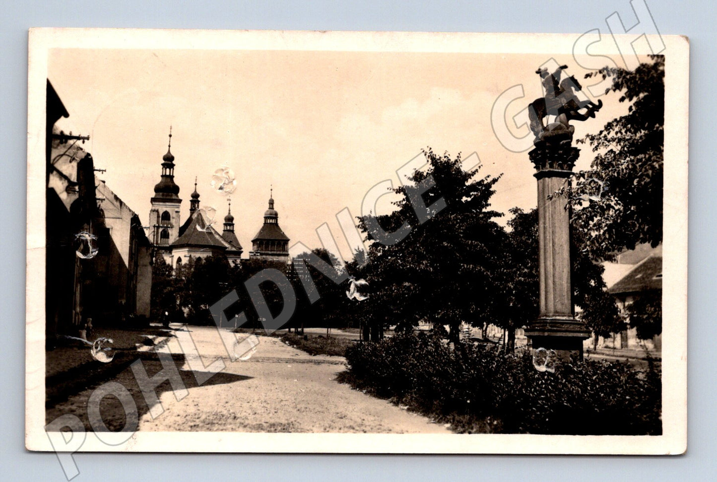 Postcard Smečno historical square (M5650)