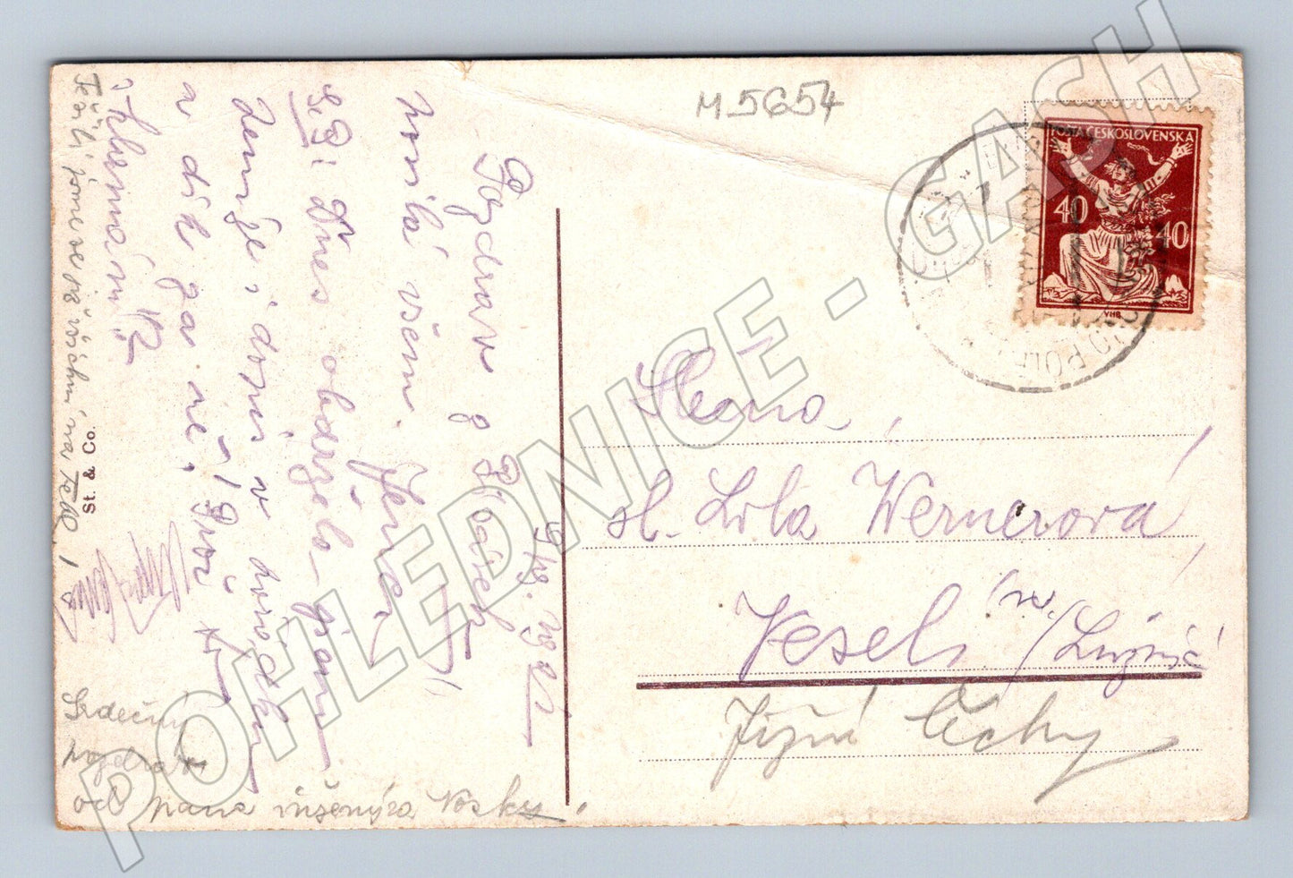 Postcard Brno Stone Mill historical (M5654)