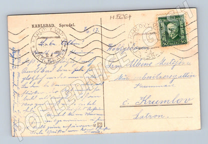 Pohlednice Karlovy Vary Sprudel historická (M5664)