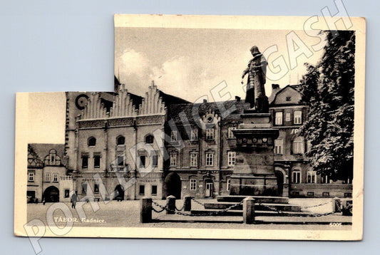 Postcard Tábor historical town hall (M5667)