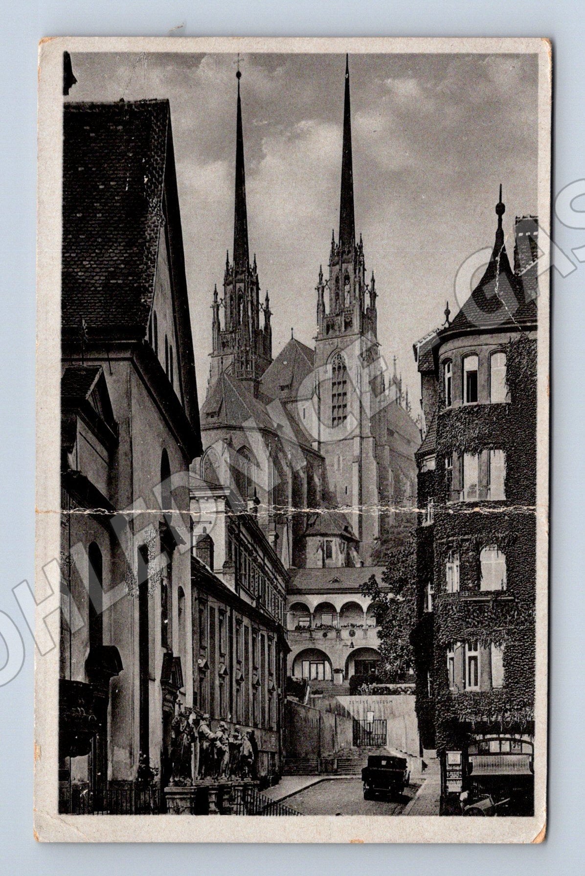 Postcard Brno Cathedral Petrov historical (M5673)