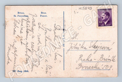 Postcard Brno Cathedral Petrov historical (M5673)