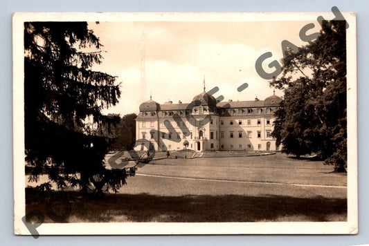 Pohlednice zámek Lány černobílá (M568)