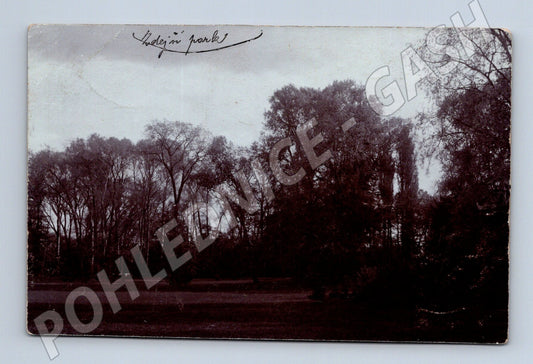 Postcard Cífer Trnava historical park 1907 (M5682)