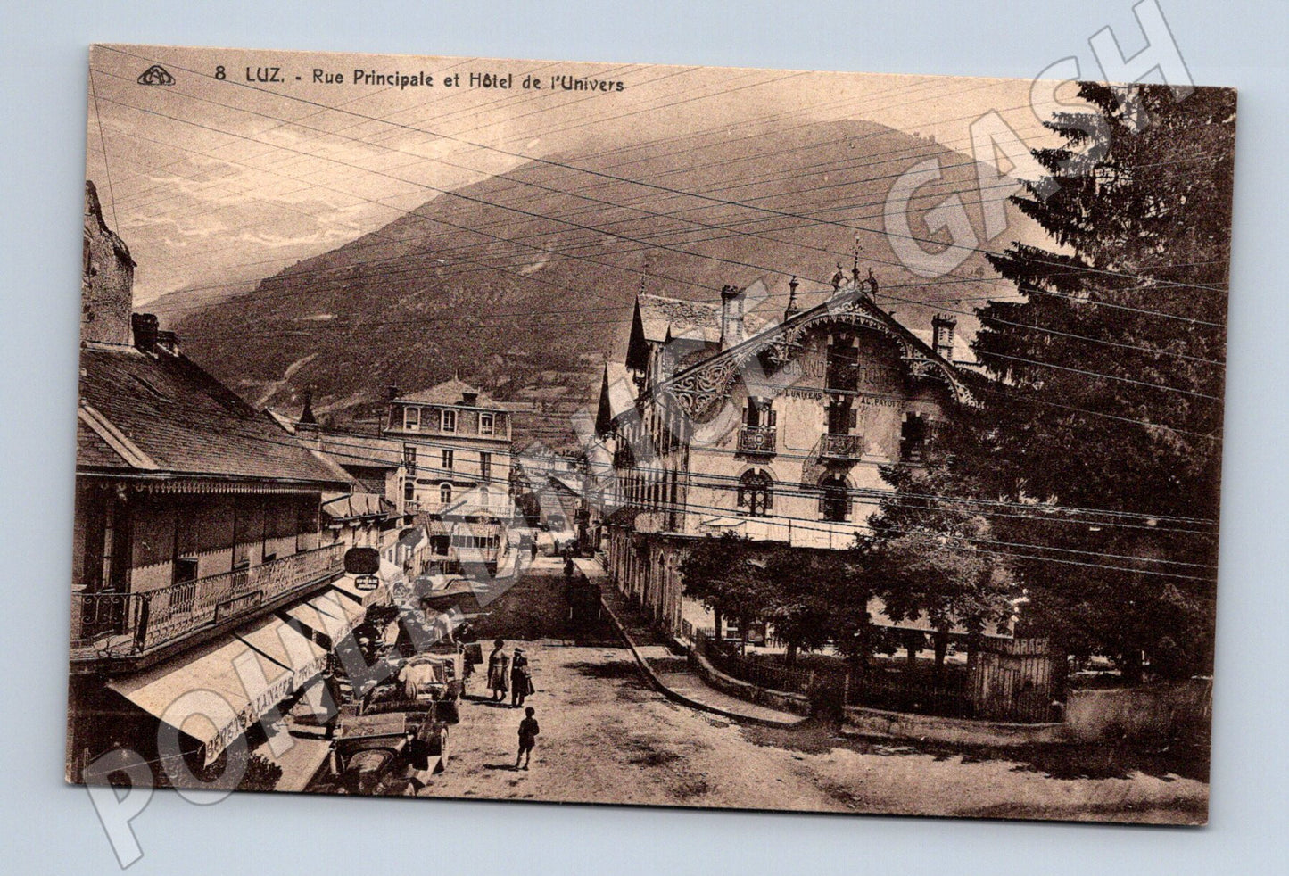 Postcard Luz France Rue Principale and Hôtel de l Univers (M5684)