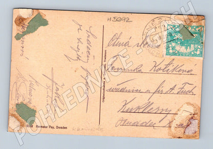 Postcard Sněžka Krkonoše historical motif (M5692)