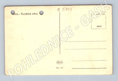 Postcard Děčín Shepherd's Wall and Steamboat (M5701)