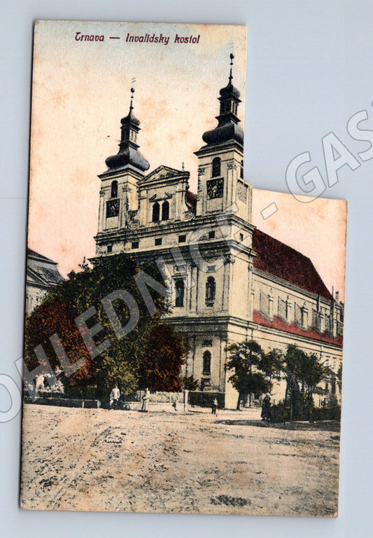 Postcard Trnava Invalides Church historical (M5704)