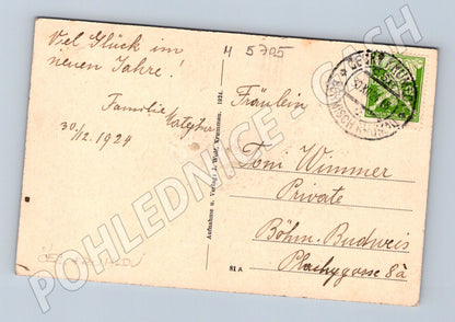 Postcard Český Krumlov Krummau 1924 (M5705)