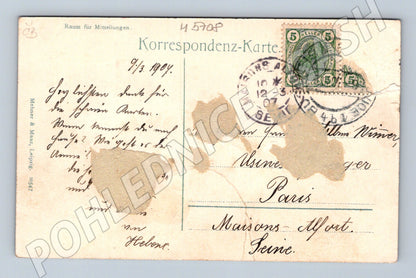 Postcard Budějovice district house and palace of justice (M5708)