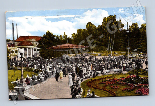 Postcard Františkovy Lázně promenade and colonnade (M5710)