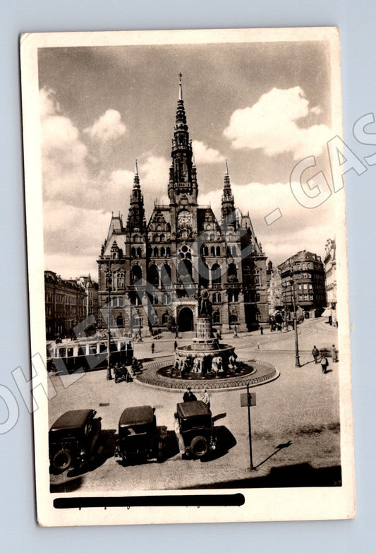Postcard Liberec historical town hall (M5712)