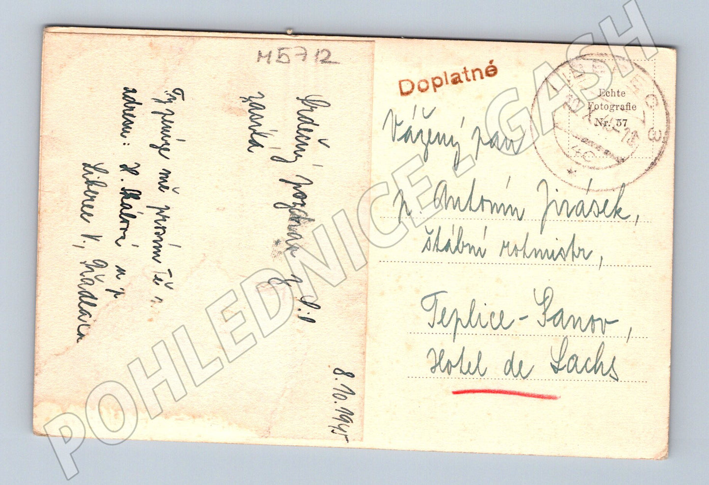 Postcard Liberec historical town hall (M5712)