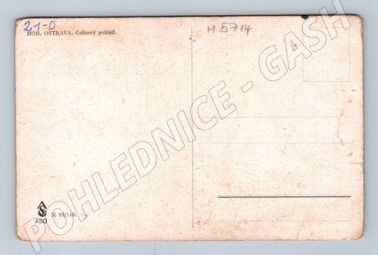 Postcard Moravian Ostrava general view (M5714)