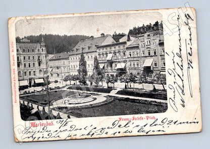 Postcard Marianske Lazne Franz Josefs Platz (M5722)