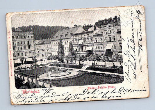 Postcard Marianske Lazne Franz Josefs Platz (M5722)