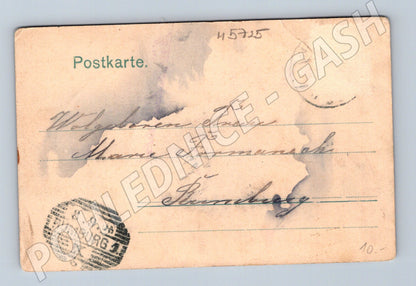 Postcard Karlovy Vary Savoy Westend historical (M5725)