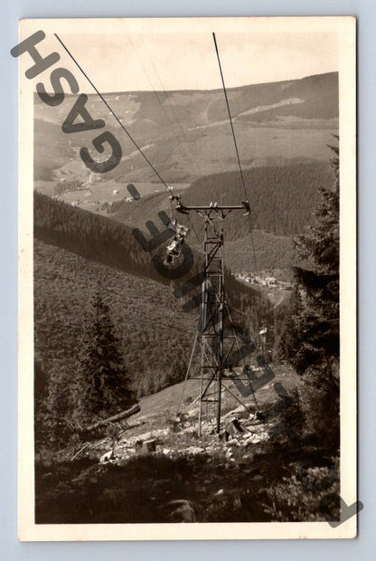 Pohlednice Krkonoše lanovka na Sněžku Pec (M573)