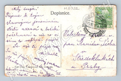 Postcard Prague National Museum historical (M5732)