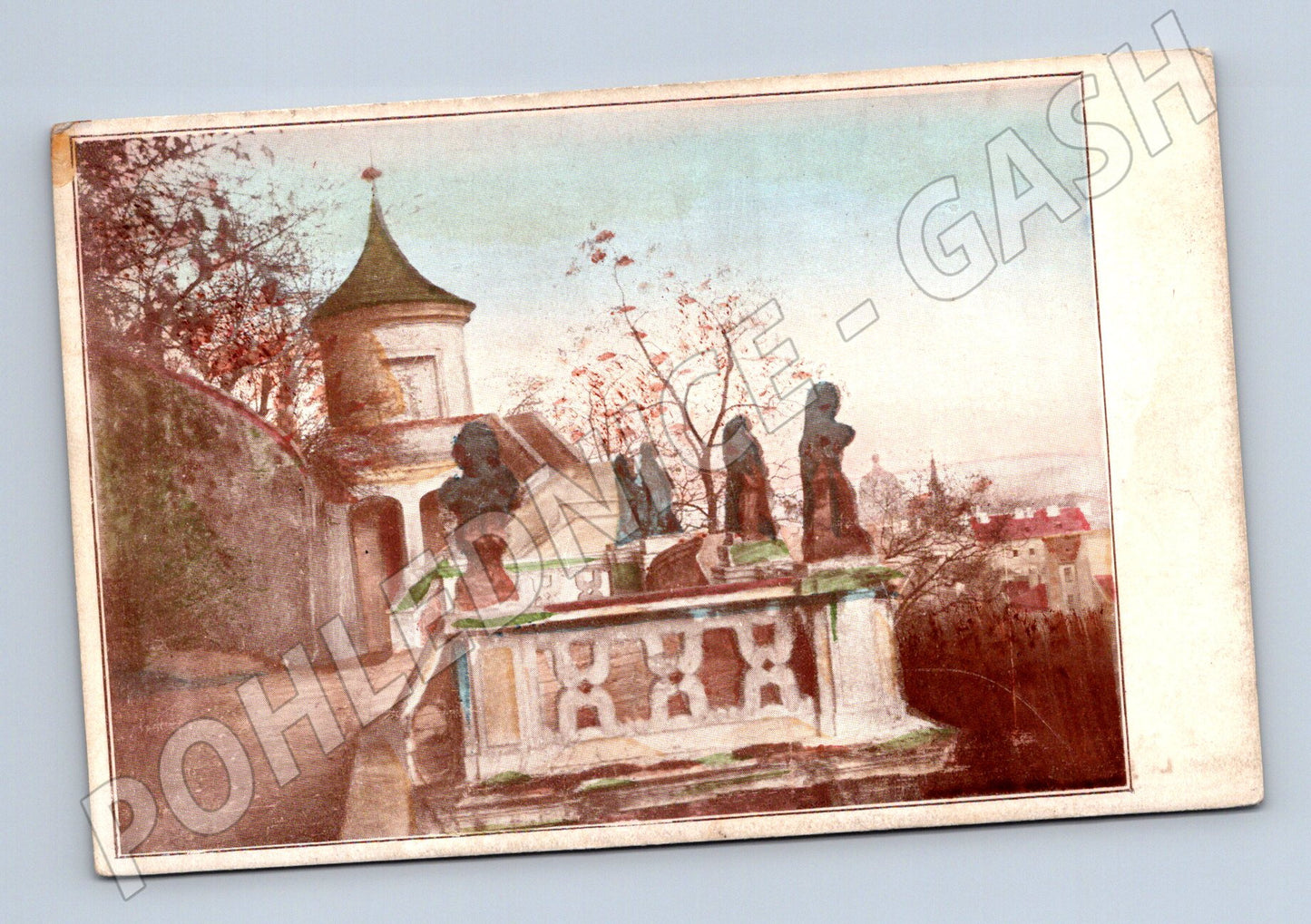Postcard Prague Fürstenberg Garden II historical (M5736)