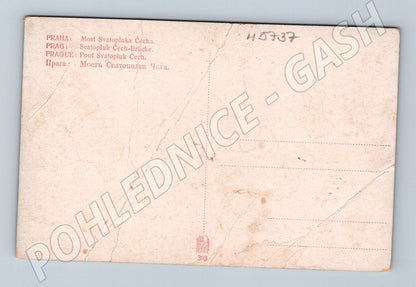 Postcard Prague Svatopluk Bridge with tram (M5737)