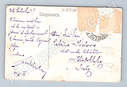 Postcard Prague general view of the Old Town mills (M5738)