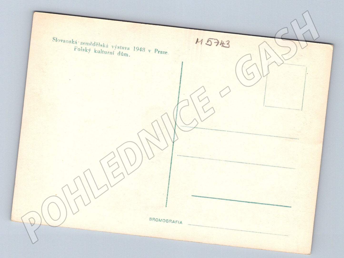 Postcard Prague Slavic Agricultural Exhibition Polish House (M5743)