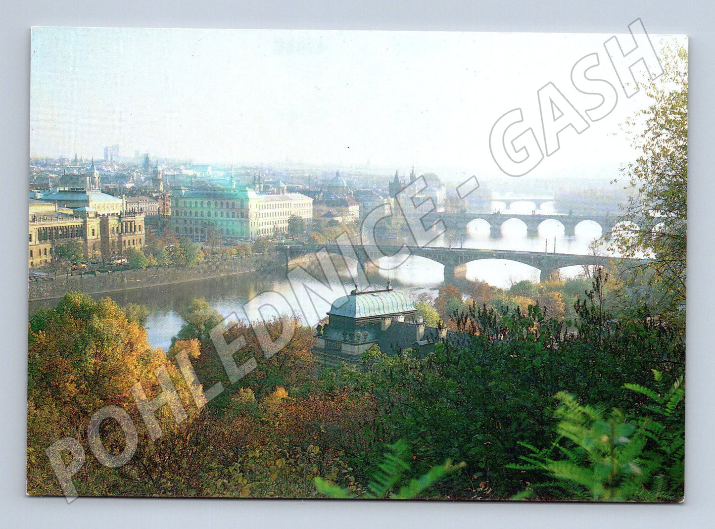 Pohlednice Praha panorama s mosty velký výhled (M5752)