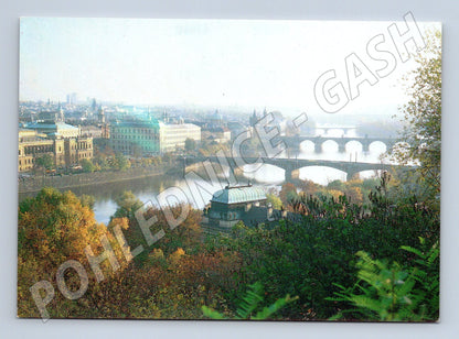 Pohlednice Praha panorama s mosty velký výhled (M5752)