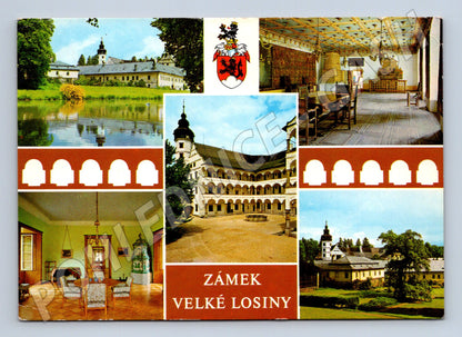 Pohlednice Velké Losiny zámek více pohledů (M5764)