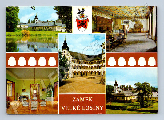 Pohlednice Velké Losiny zámek více pohledů (M5764)