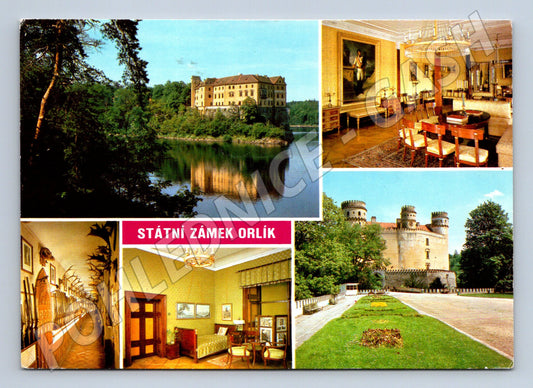 Pohlednice Orlík státní zámek více záběrů (M5766)