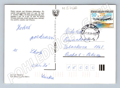 Pohlednice Orlík státní zámek více záběrů (M5766)