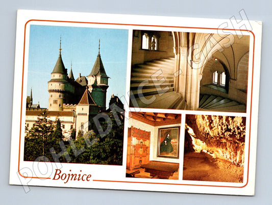 Pohlednice Bojnice zámek interiéry a jeskyně (M5769)