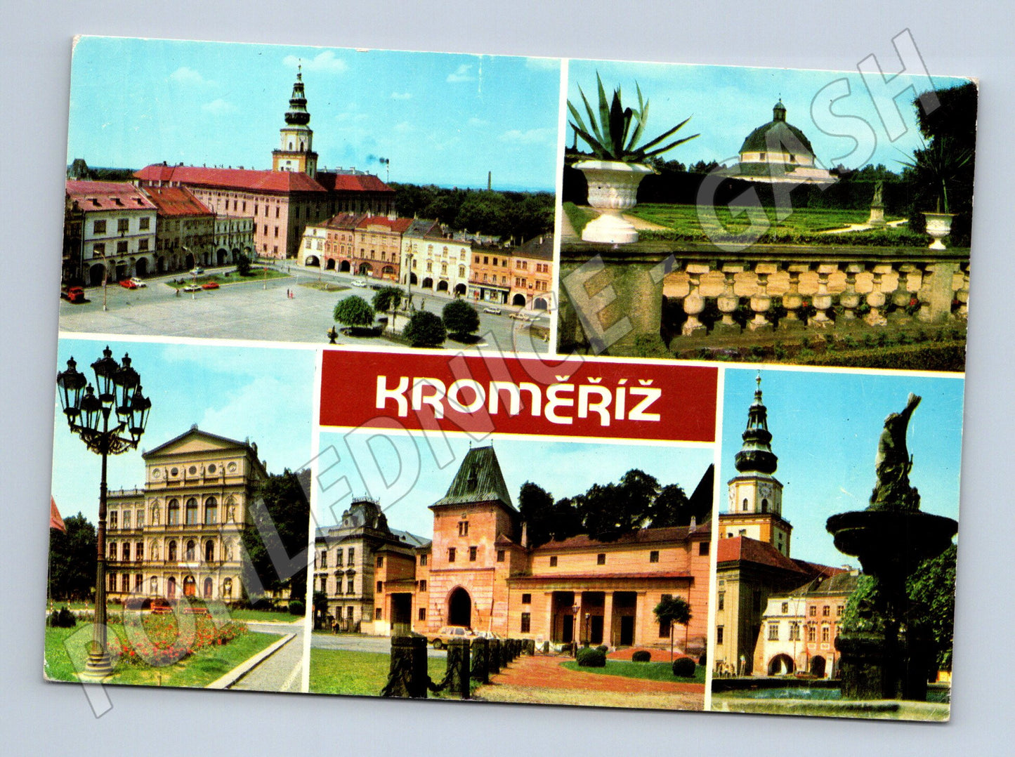 Pohlednice Kroměříž více záběrů města (M5775)